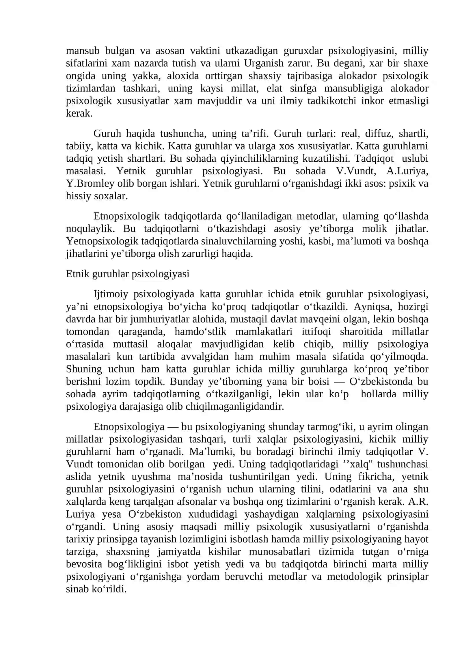 Psixologiyada guruhlar muammosi 3