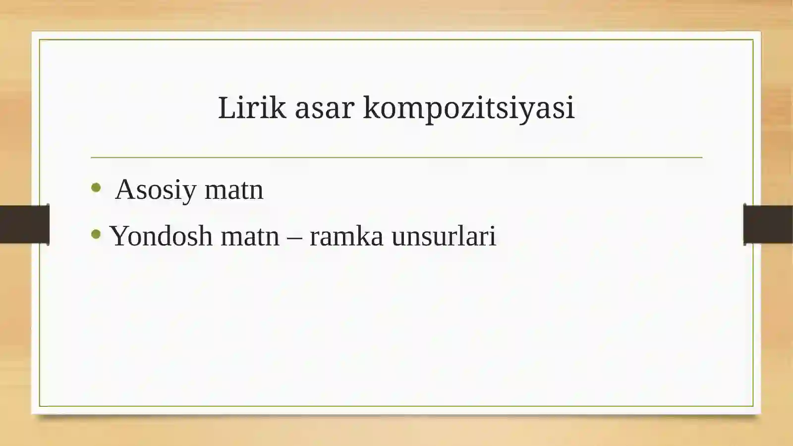 Lirik asar kompozitsiyasi 3