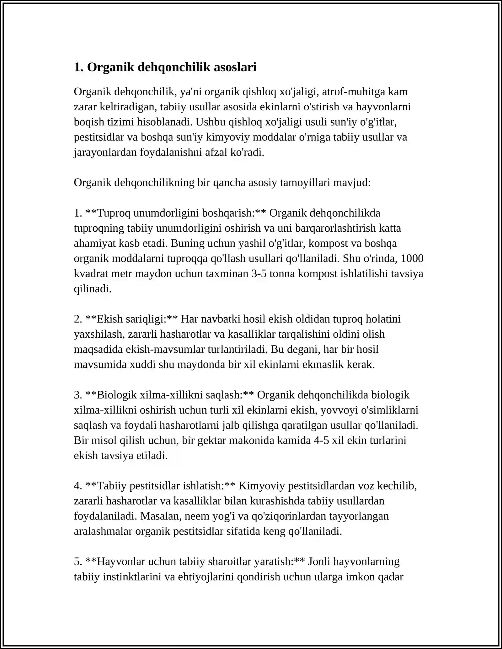 ORGANIK DEHQONCHIKDA QOPLAMA EKINLAR YETISHTIRISH 3
