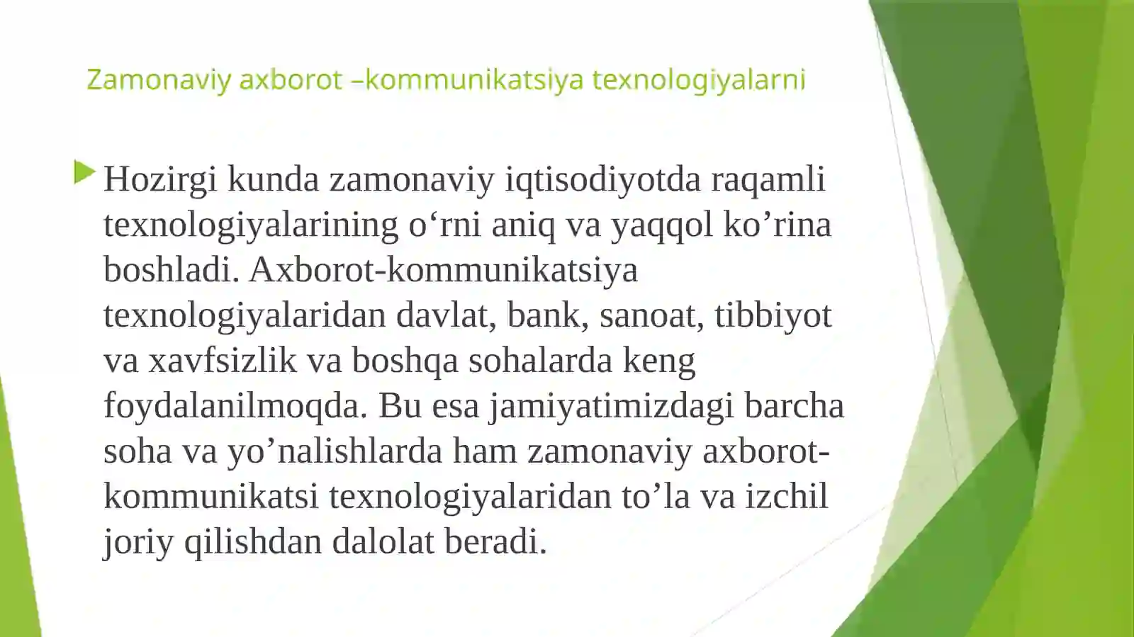 Zamonaviy axborot va kommunikatsiya texnologiyalari 3