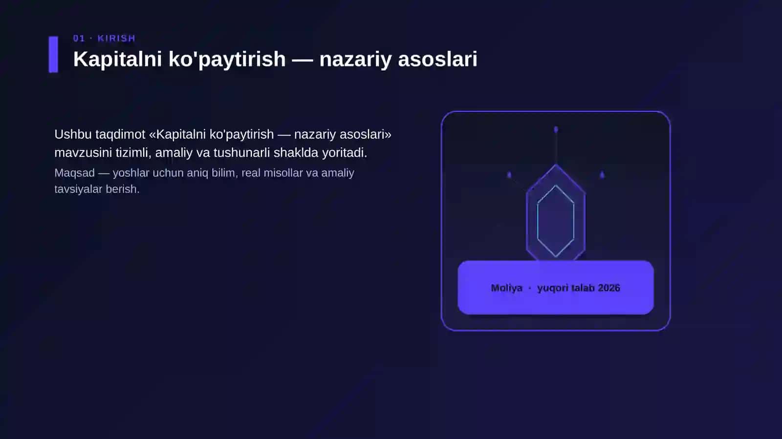 Kapitalni ko'paytirish — nazariy asoslari 3