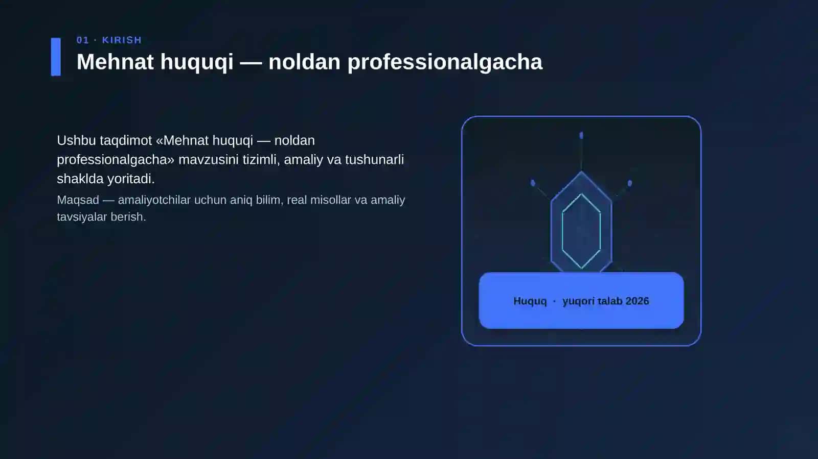 Mehnat huquqi — noldan professionalgacha 3