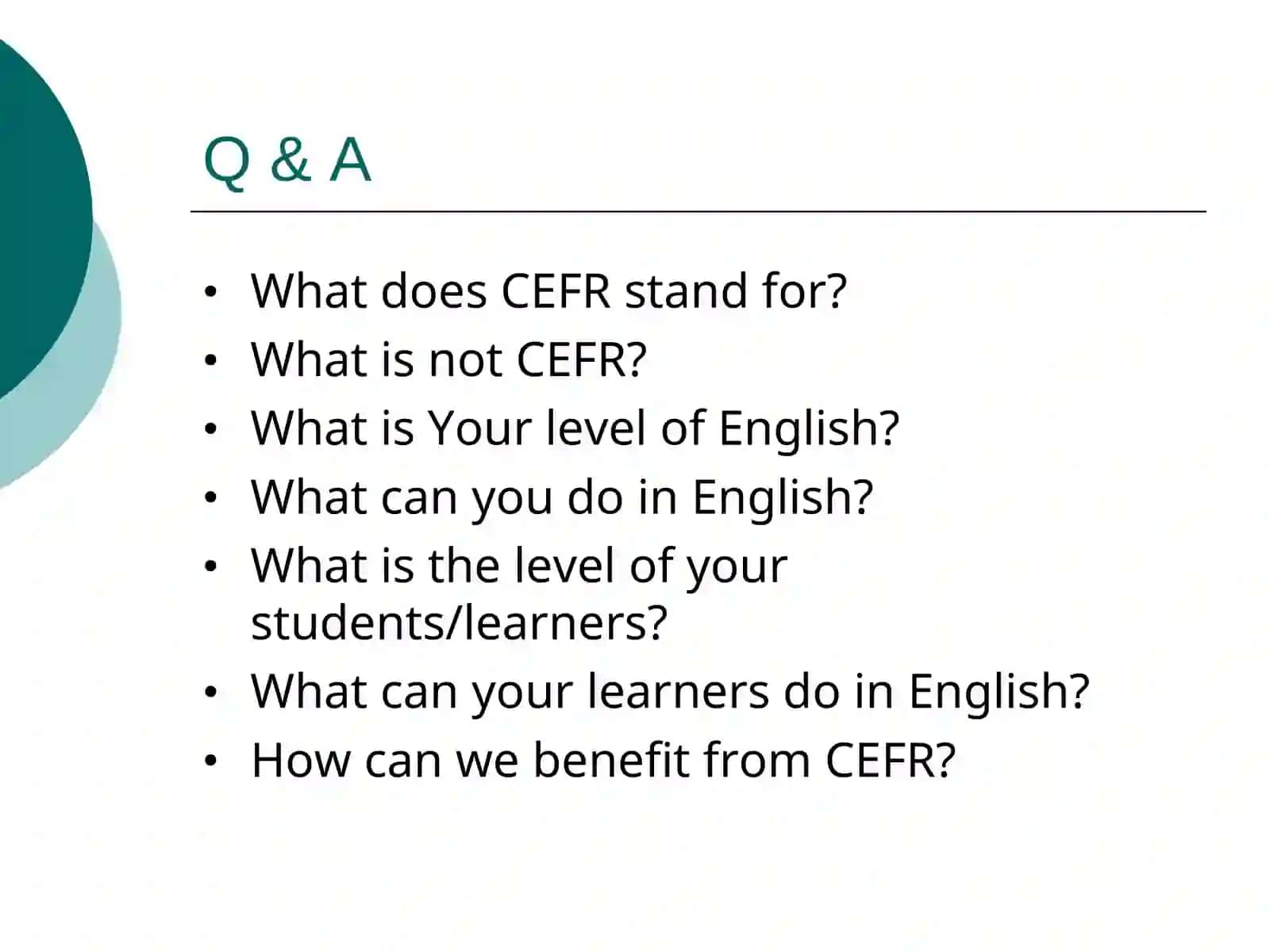 Common European Framework of Reference for Languages (CEFR) 3