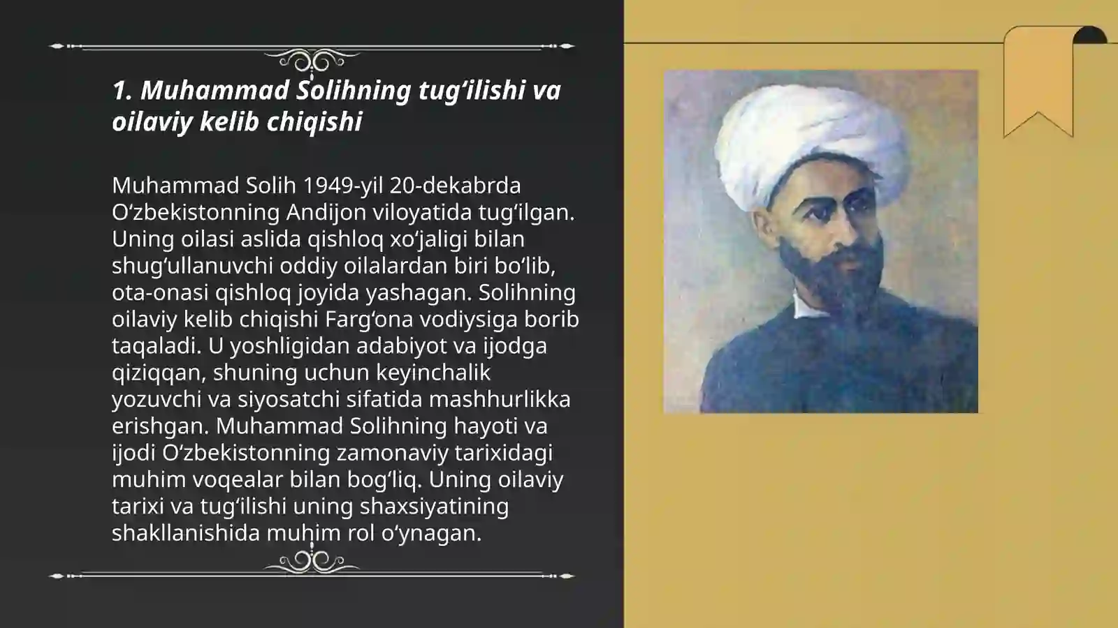 Muhammad Solih hayoti va ijodi 3