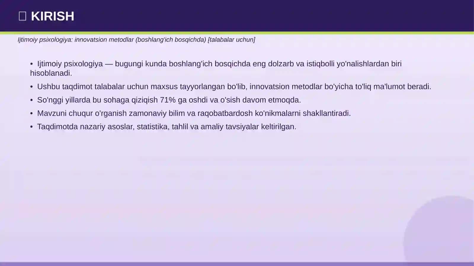 Ijtimoiy psixologiya: innovatsion metodlar (boshlang'ich bosqichda) [talabalar uchun] 3