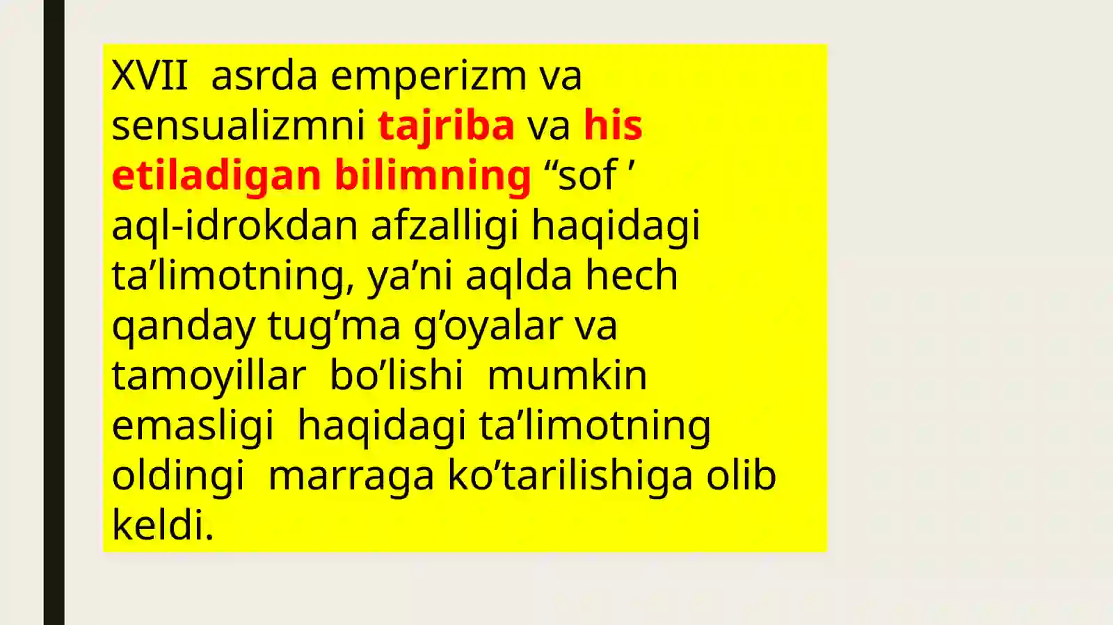 Jon Lokk tajribanazariyasi 3