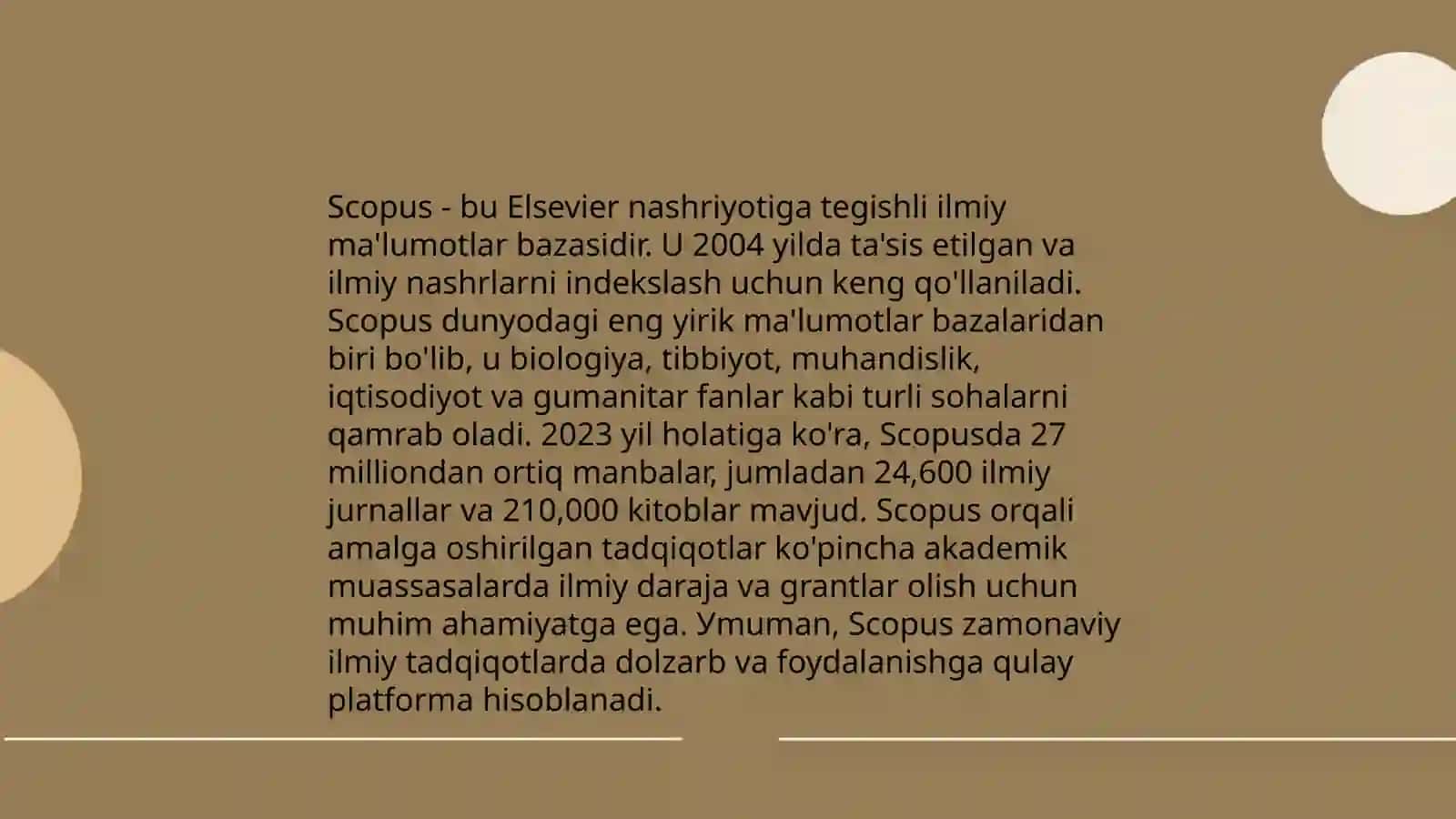 Zamonaviy ilmiy tadqiqotlardagi asosiy tushunchalar:Scopus, Web of science, Google Scholar va h-indeksi haqida 3