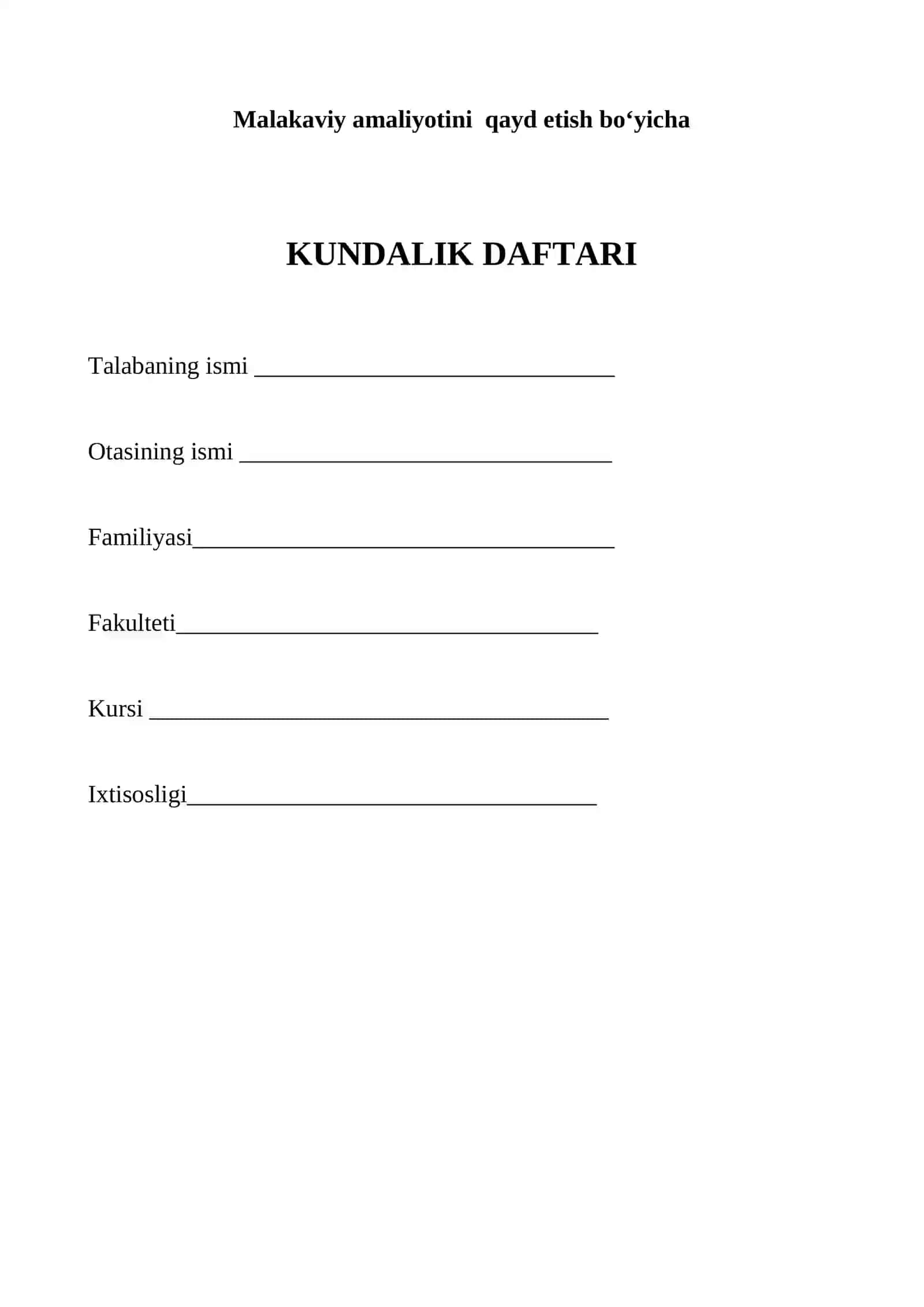 Kundalik daftari 3