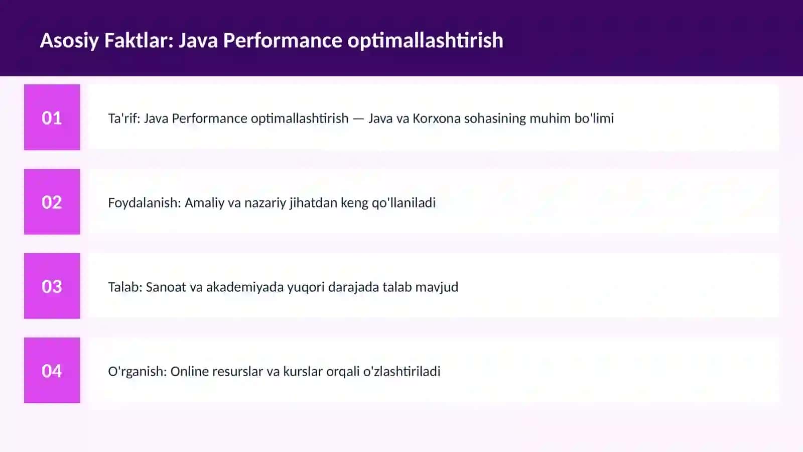 DASTURLASH | JAVA VA KORXONA 3