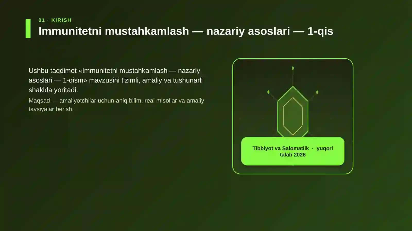 Immunitetni mustahkamlash — nazariy asoslari — 1-qism 3