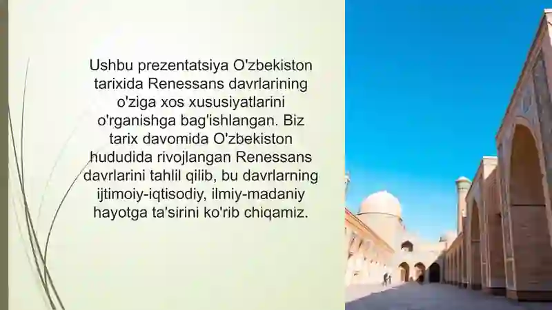 O'zbekiston tarixida Renessans davrlari. 3