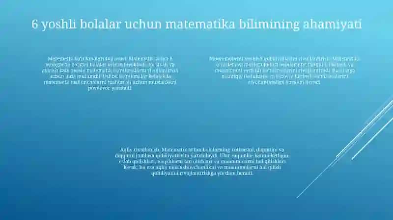 6Yoshli Bolalarni Maktab Ta'Lim Jarayonida Matematik Jihatdan Tayyorlash 3