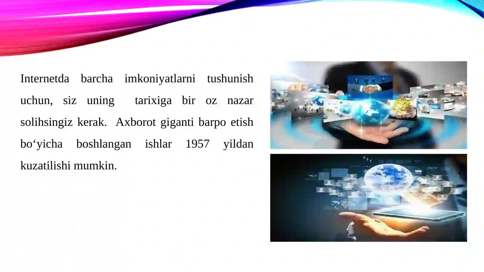 Media maydon va internet imkoniyatlari 3