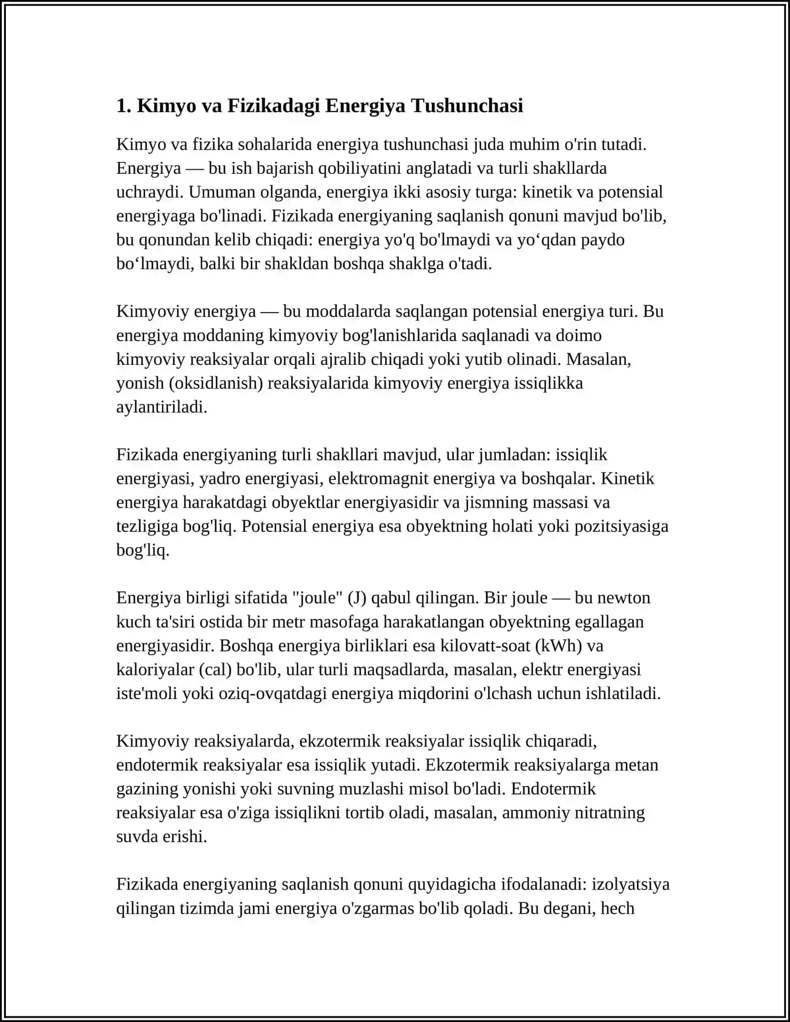 Kimyoning Fizika, Matematika, Biologiya, Geografiya Bilan Fanlararo Bog'liqli 3