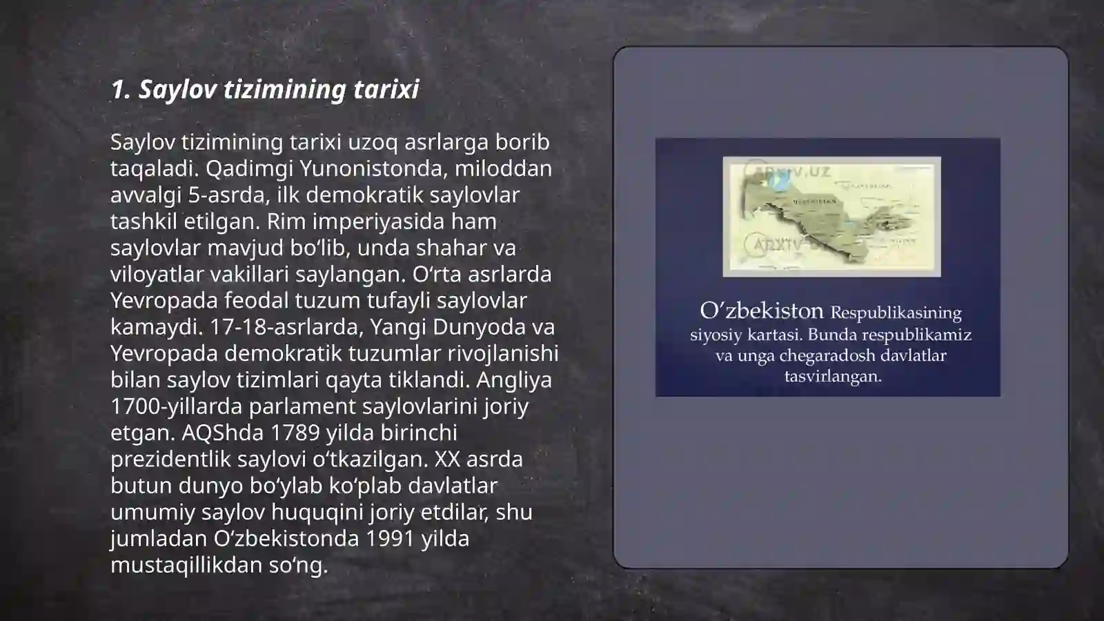 Saylov tizimi 3