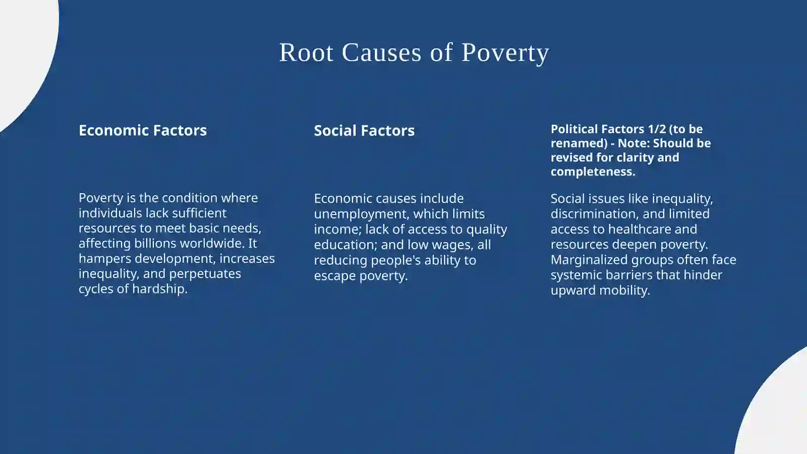 Global problems: poverty,corruption,terrorism(solutions and prevention) 3