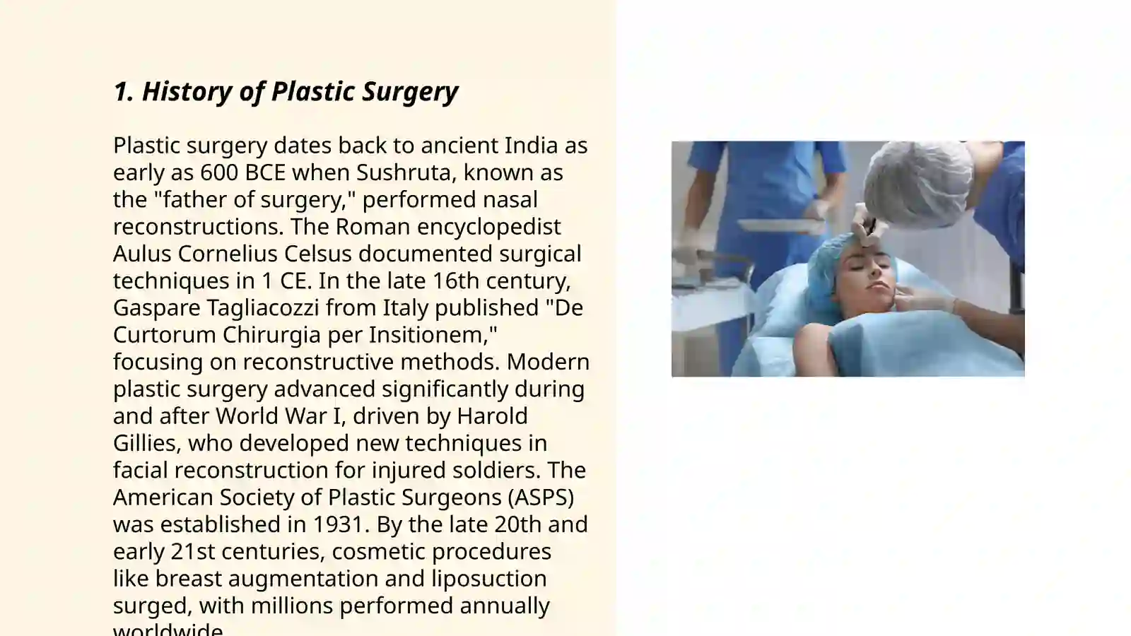 Plastic surgery 3