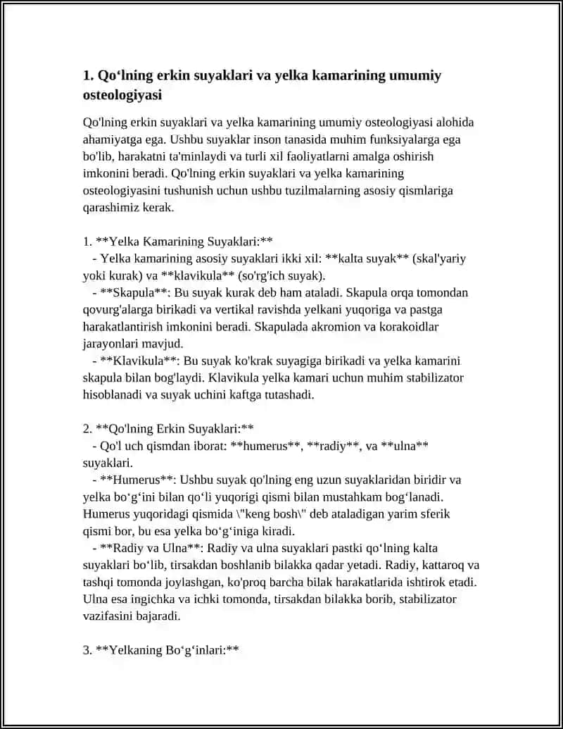 QO'LNİNG ERKİN SUYAKLARİ VA YELKA KAMARİ 3