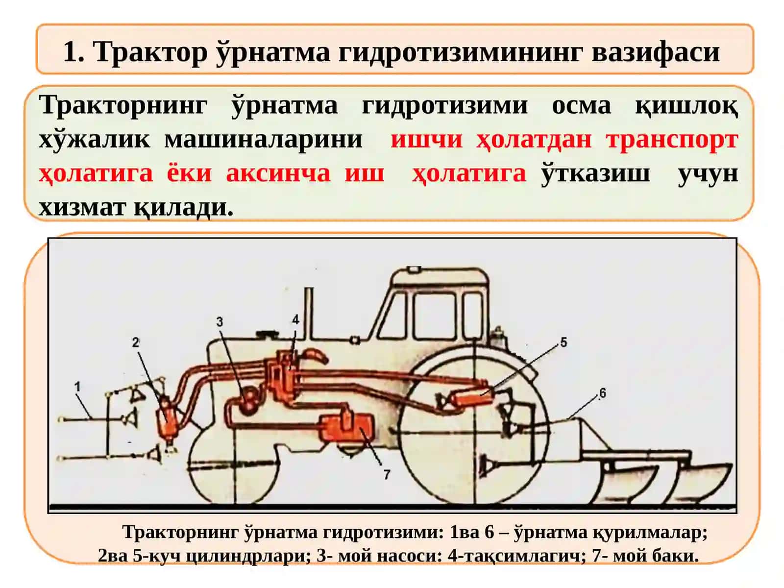 Тракторнинг иш жиҳозлари 3