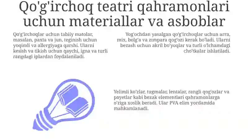 Qo'g'irchoq Teatri Qahramonlarini Yaratish Asoslari 3