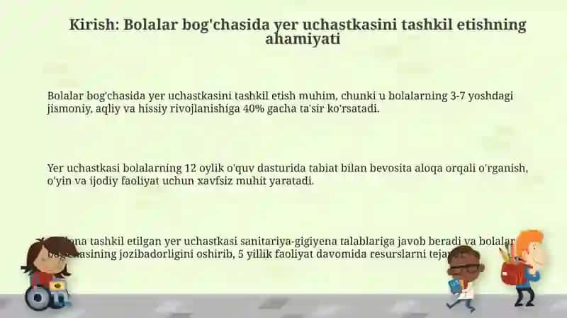 Maktabgacha ta'lim tashkilotlarida yer maydonchalarini tashkil etish metodikasi 3
