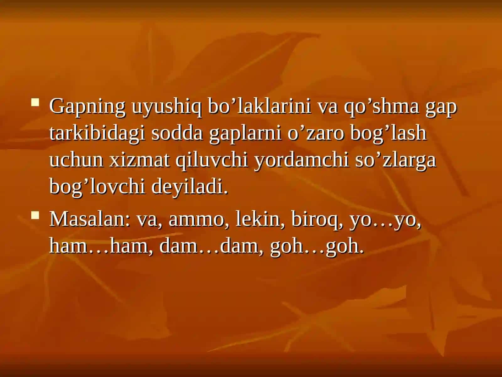 Bog’lovchi 3