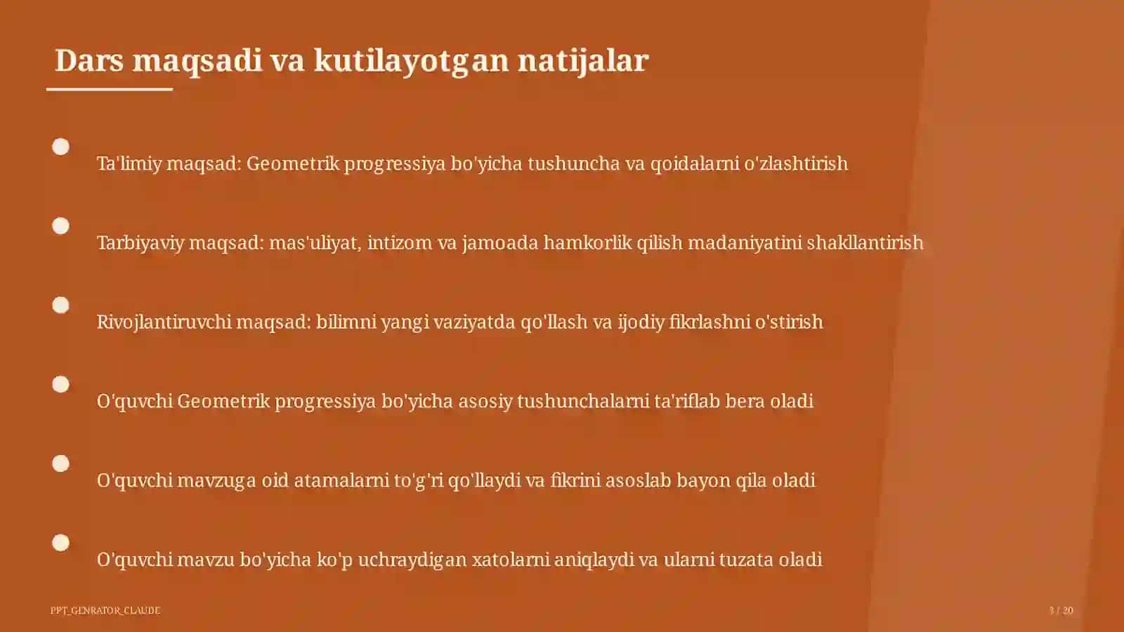 Geometrik progressiya (9-sinf) 3