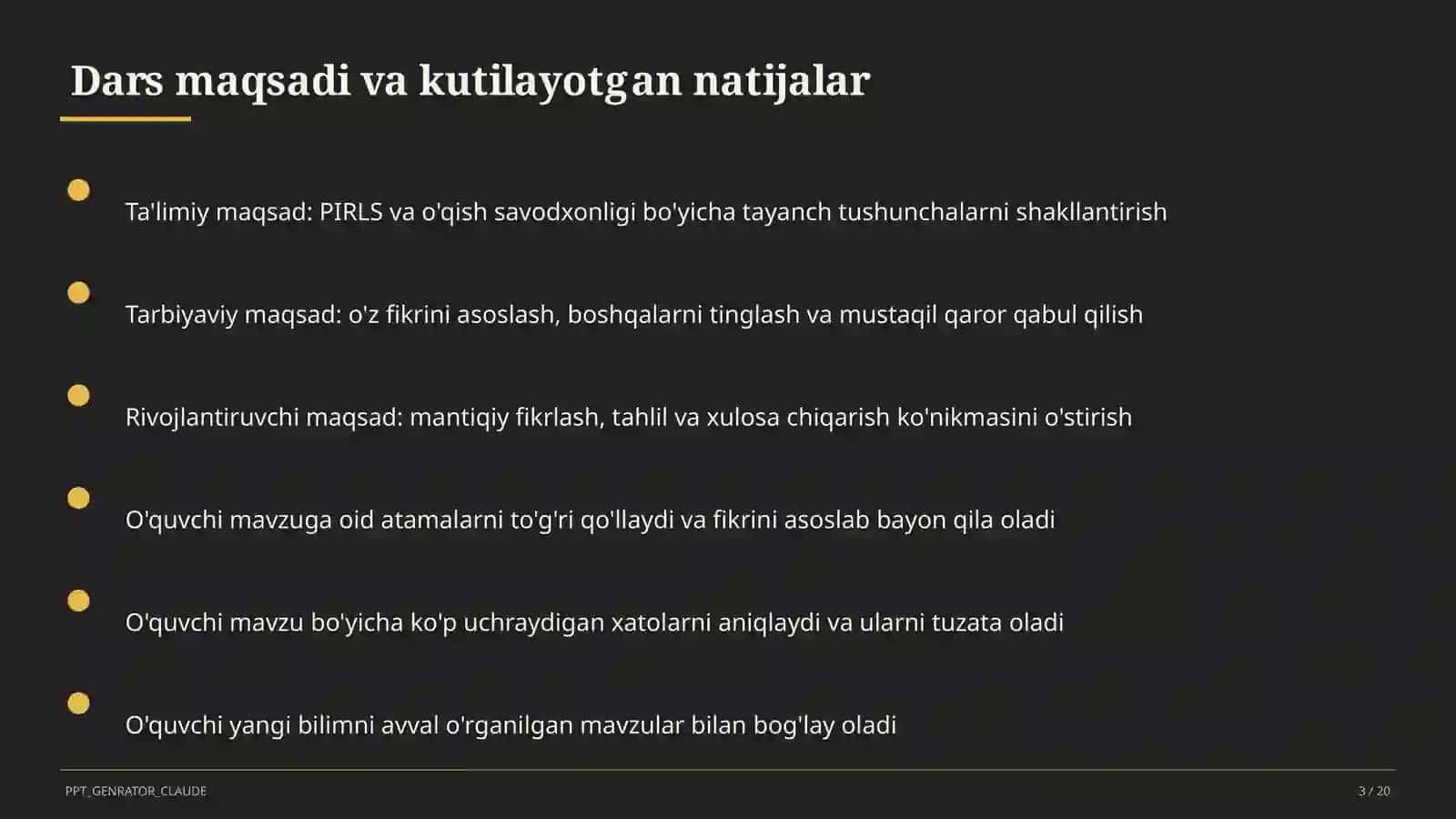 PIRLS va o'qish savodxonligi 3