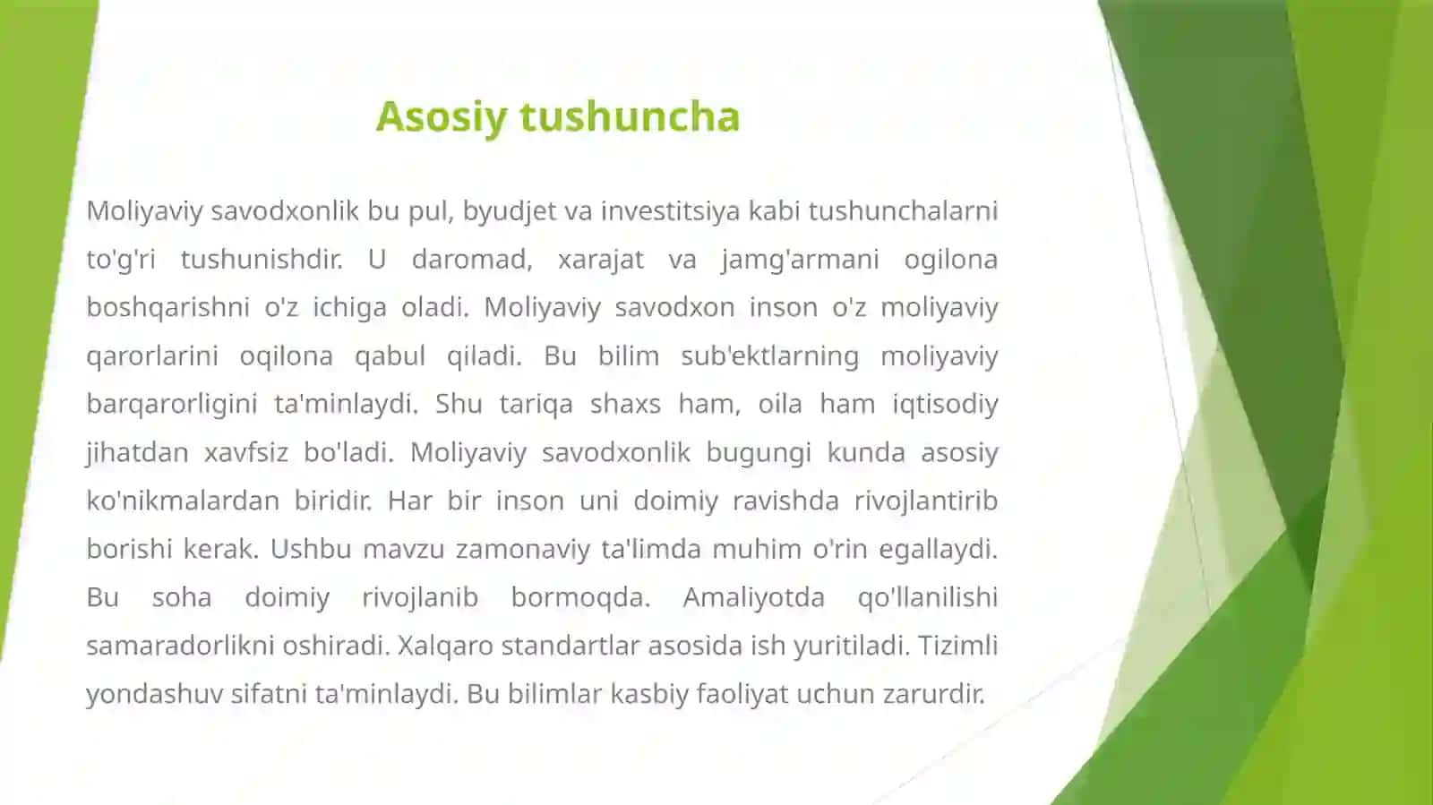 MOLIYAVIY SAVODXONLIK ASOSLARI VA AHAMIYATI 3