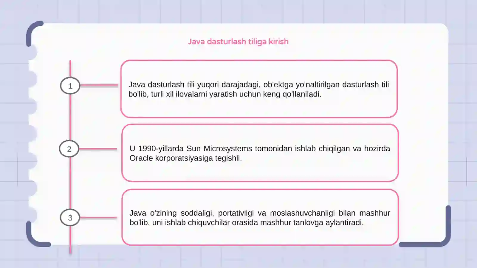 Java dasturlash tili 3