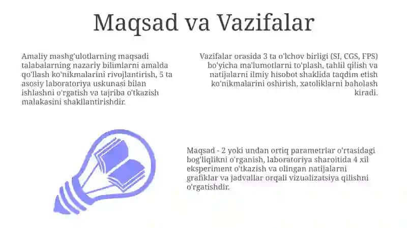 Laboratoriya amaliy mashgulotlarni tashkil etish va otkazish metodikasi 3