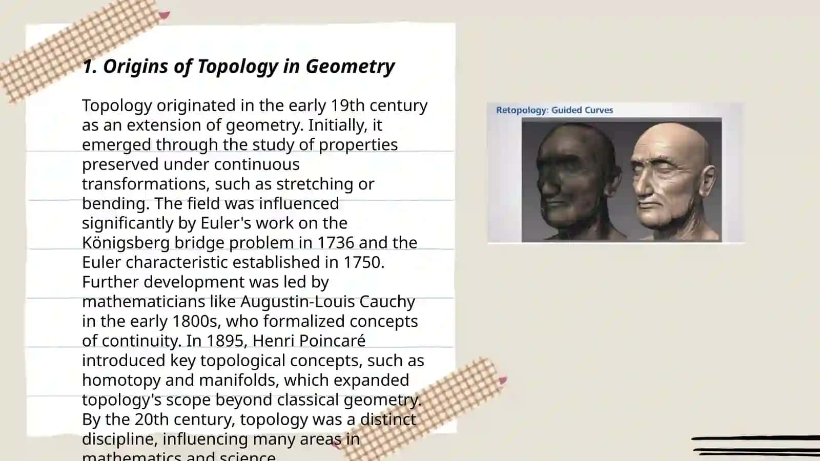 Historical background of topological investigation 3