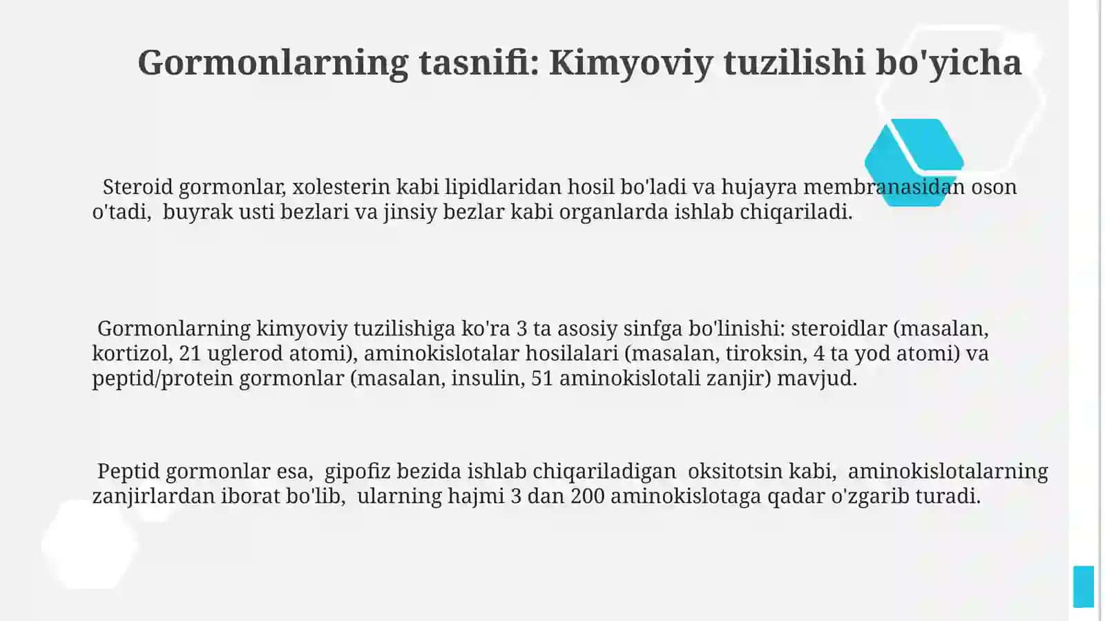 Gormonlarning Tasnifi 3