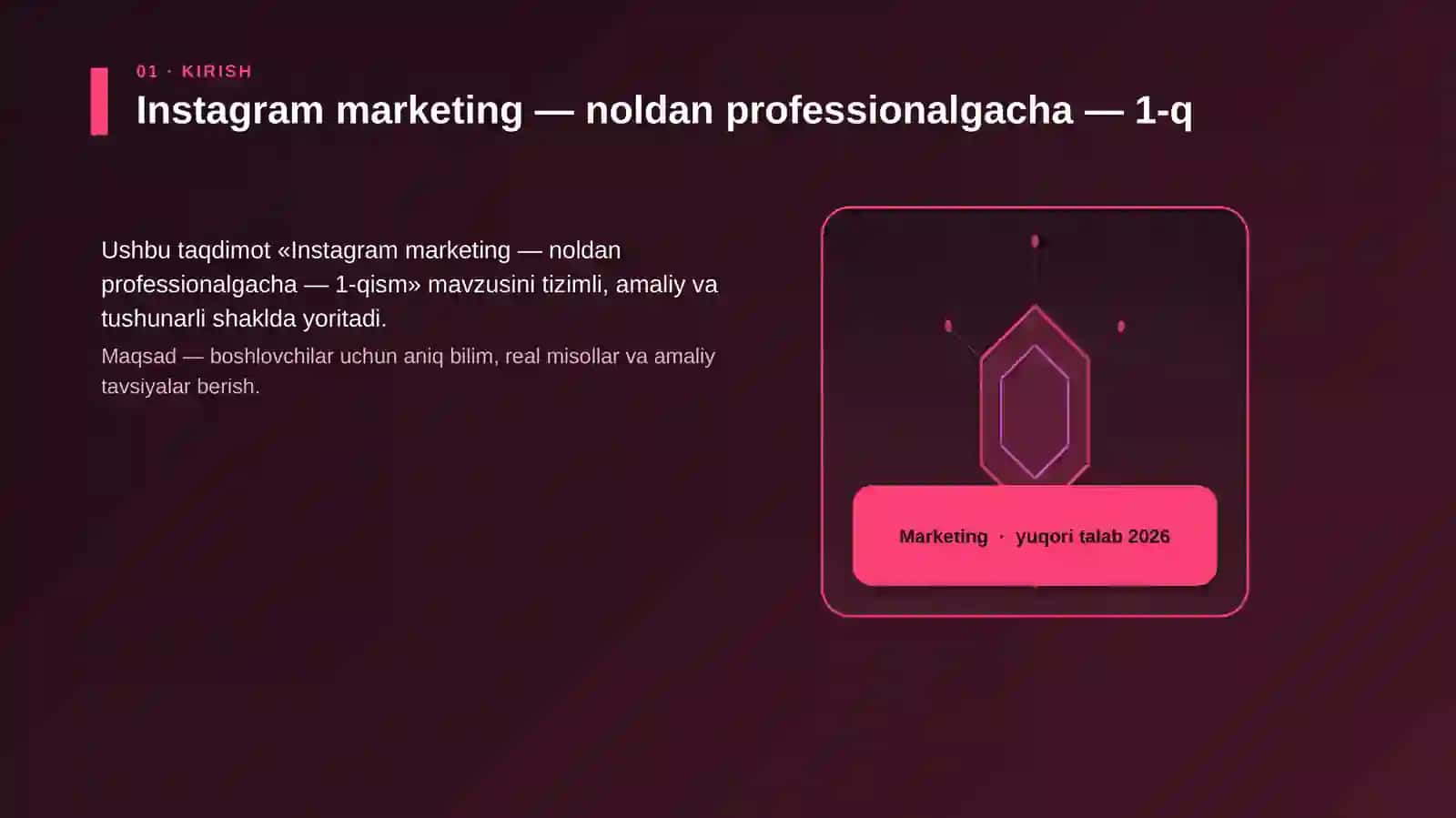 Instagram marketing — noldan professionalgacha — 1-qism 3