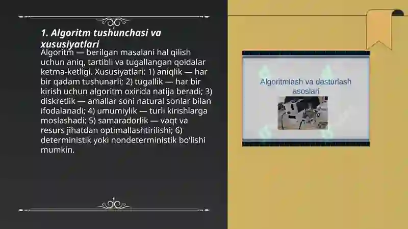 Algoritmlashtirish va dasturlash asoslari 3