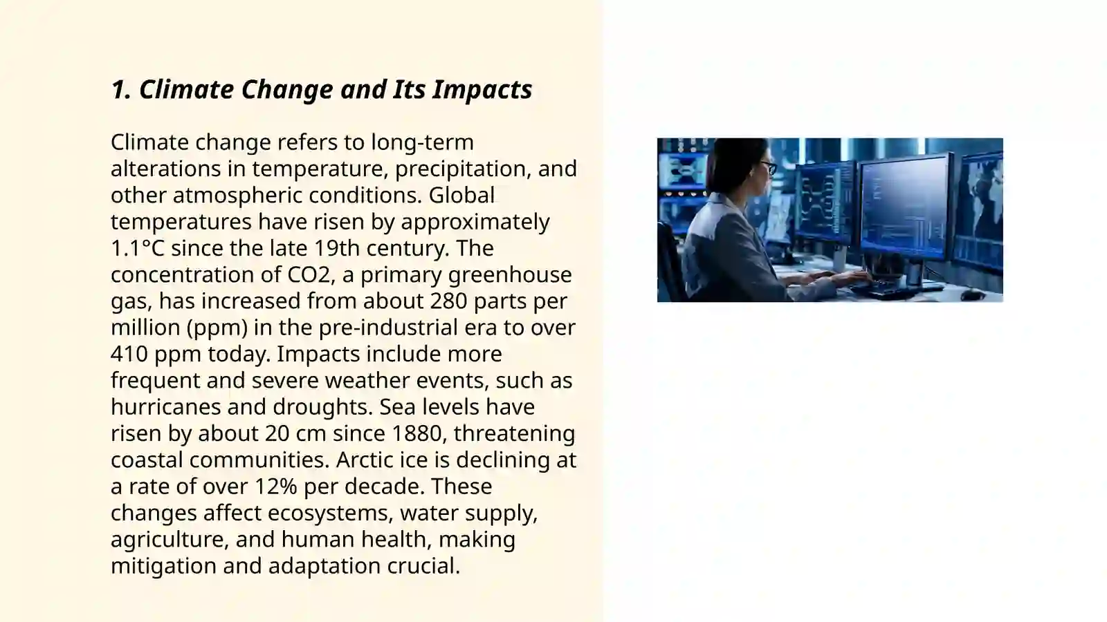 Climate Change and Its Impacts 3