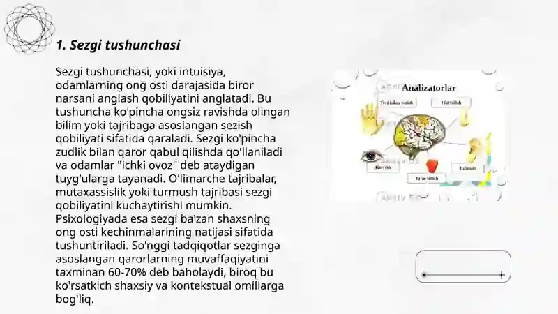Sezgi turlari 3