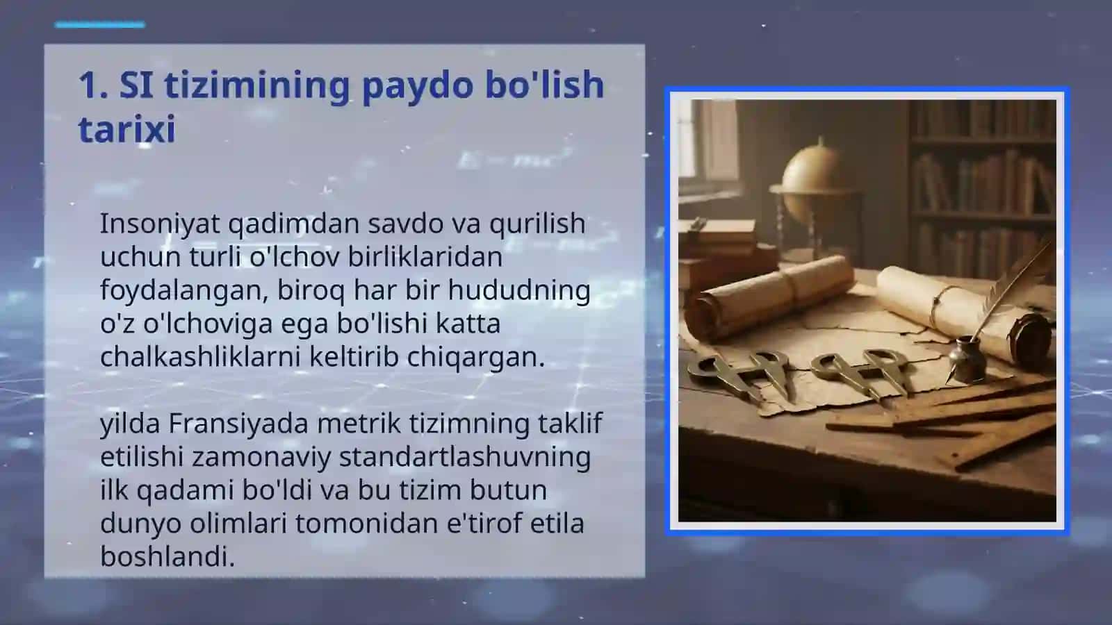Fizik kattaliklar birliklarining xalqaro tizimi (SI) 3