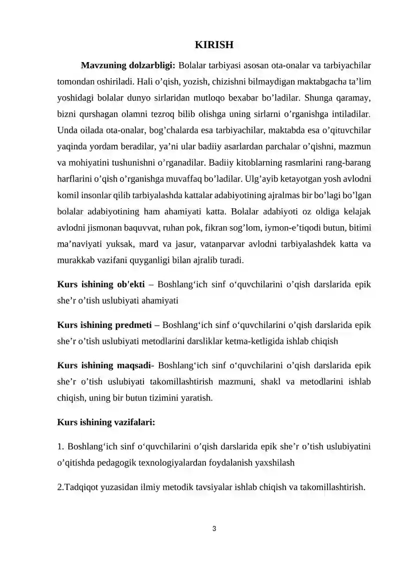 O‘QISH SAVODXONLIGI DARSLARIDA SHE’R O‘TISH USLUBIYATI(2-sinf) 3