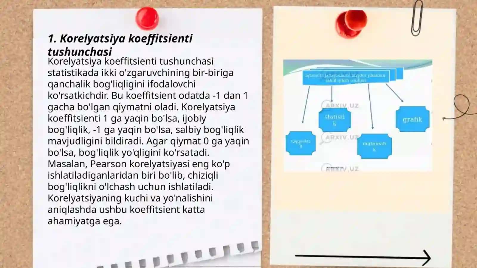 Korrelyatsiya koeffitsienti uning baholash usullari statistik tahlil etishda 3