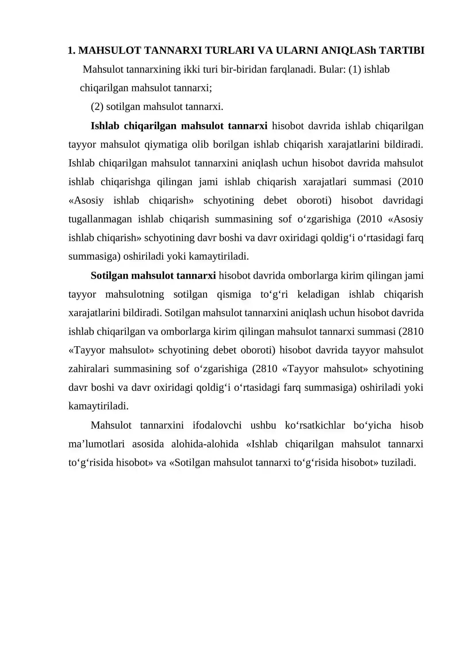 Mahsulot tannarxiga kiritiladigan xarajatlar tarkibi 3