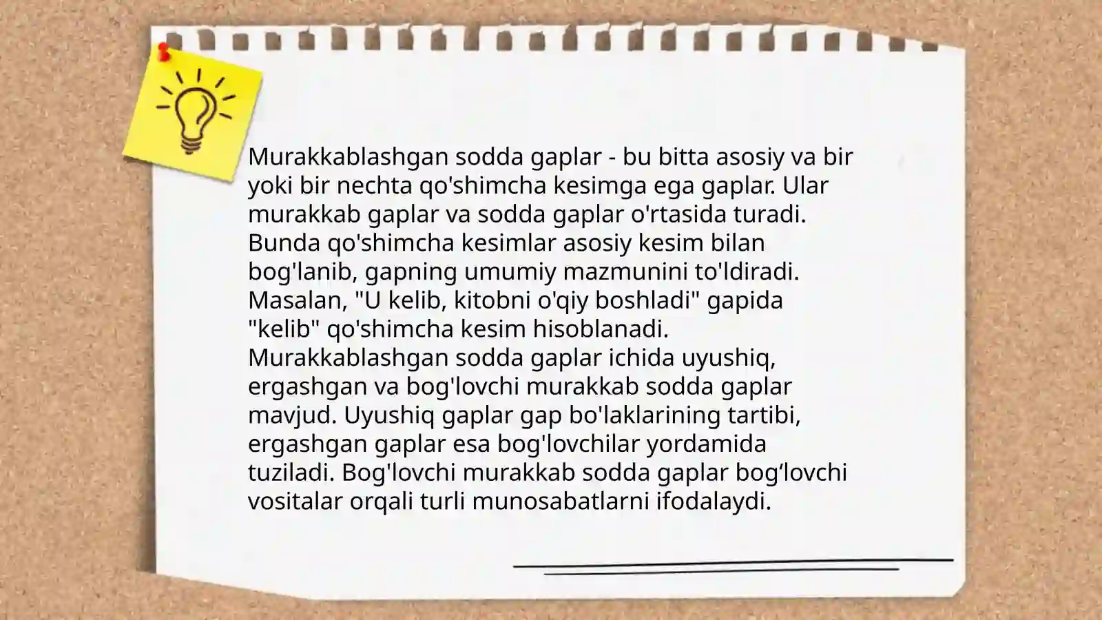 Murakkablashgan sodda gaplar 3