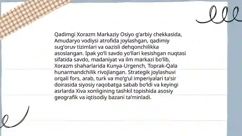Xiva xonligining tashkil topishi 3
