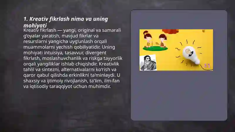 Kreativ fikrlash 3