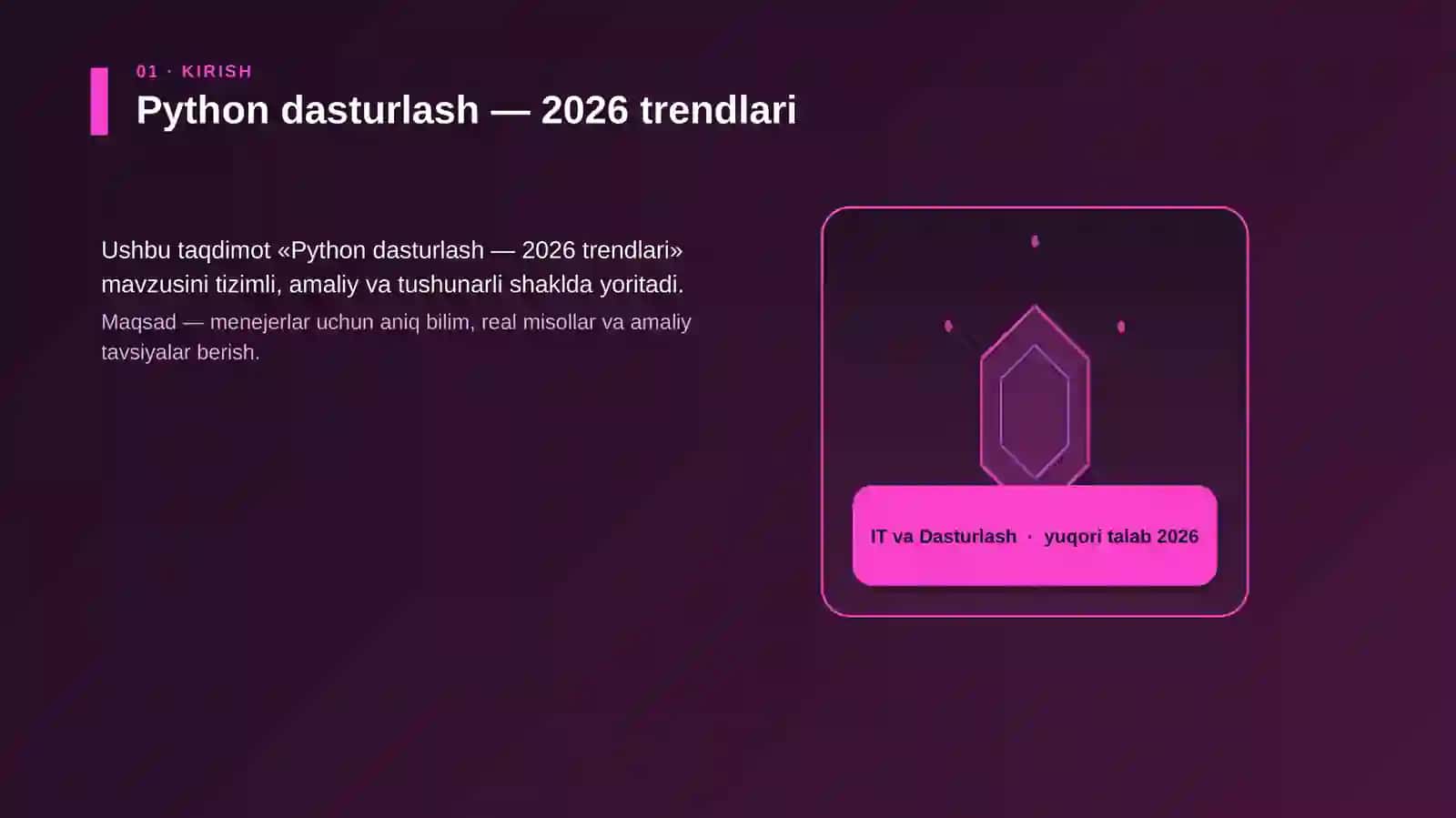 Python dasturlash — 2026 trendlari 3