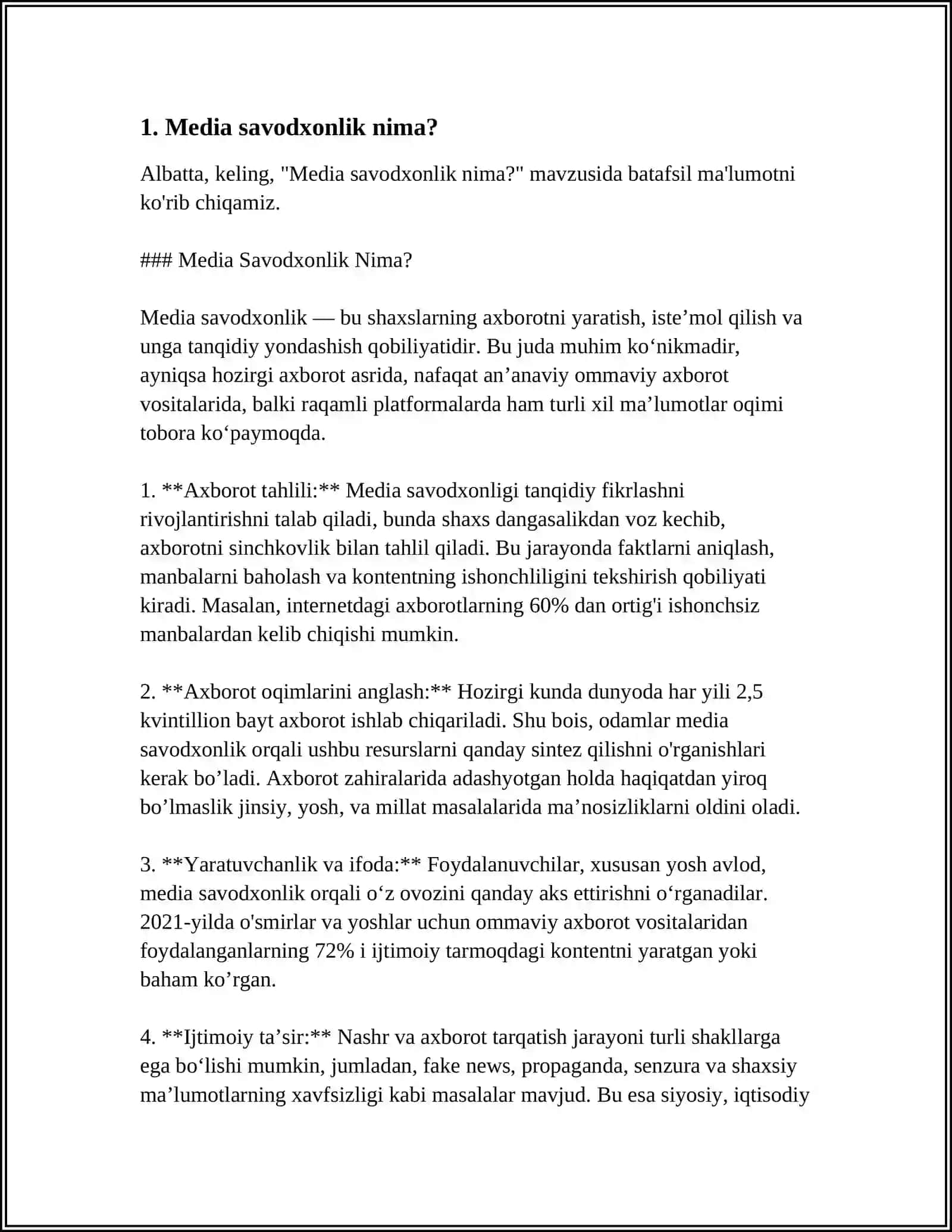 MEDIA SAVODXONLIK TUSHUNCHASI VA UNING AHAMIYATI 3