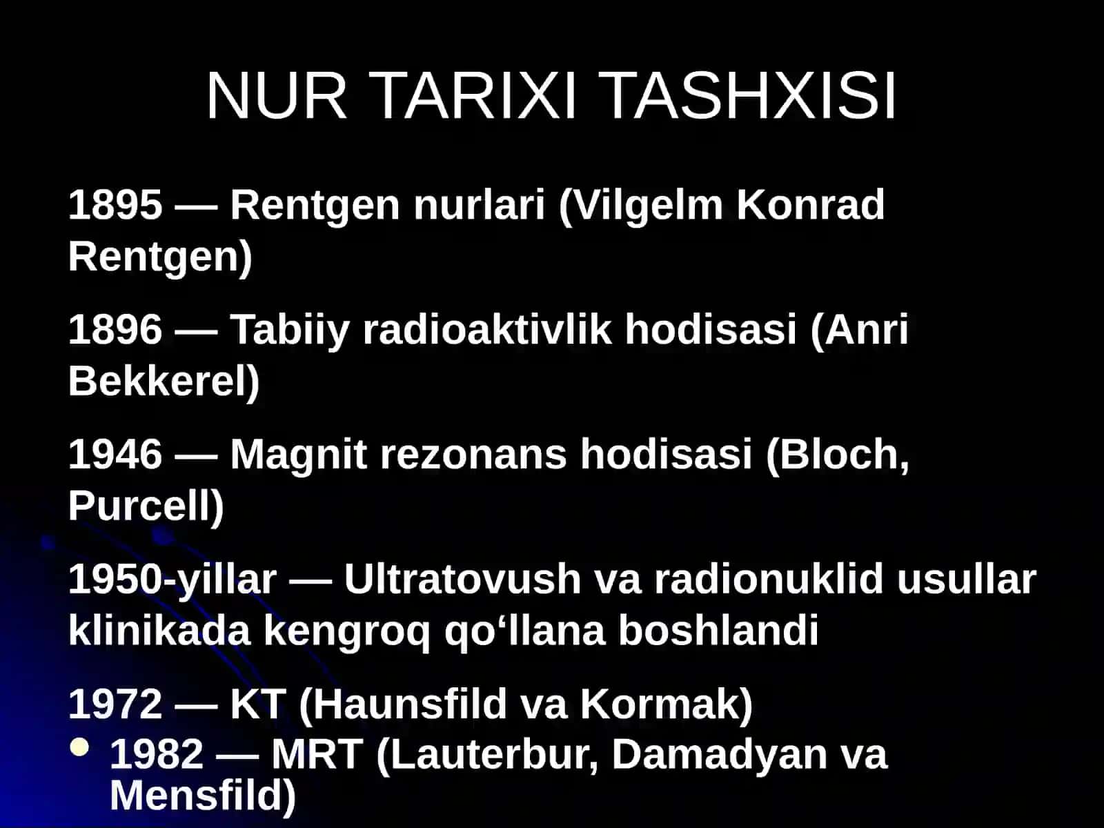 NUR TASHXISI USULLARI 3