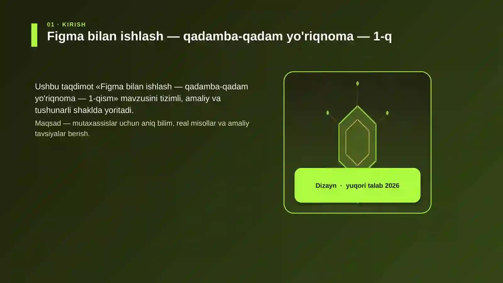 Figma bilan ishlash — qadamba-qadam yo'riqnoma — 1-qism 3