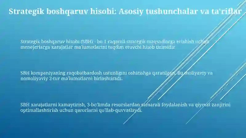 Strategik boshqaruv hisobi 3