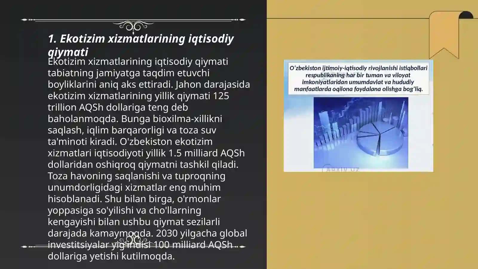 Ekotizim xizmatlarini iqtisodiy tahlil qilish 3